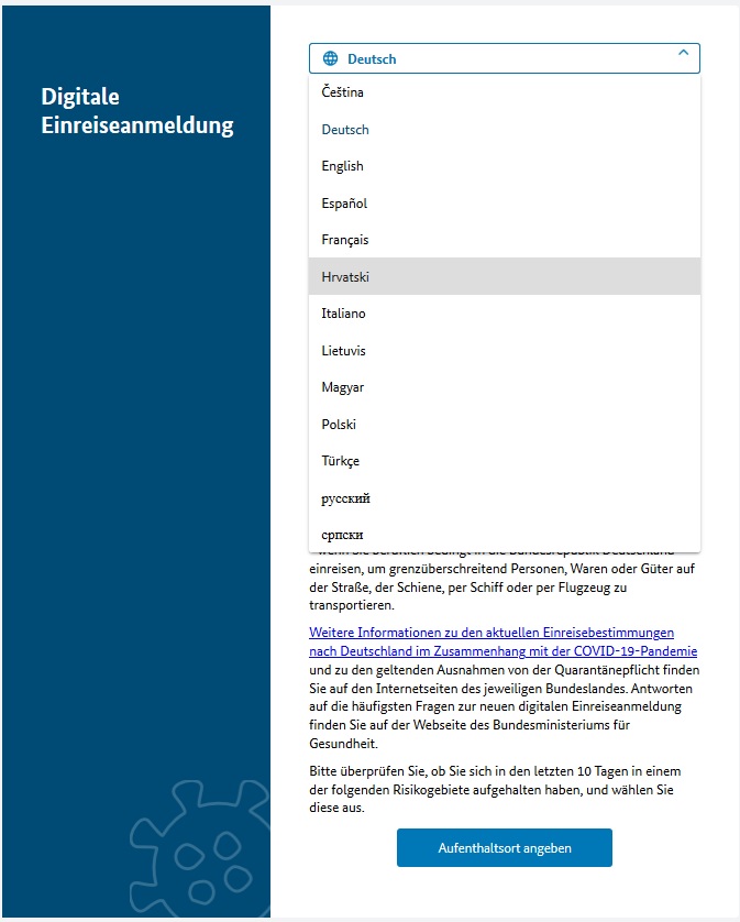 obavezna digitalna prijava kod ulaska u njemacku https www einreiseanmeldung de idemo u svijet